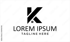 combination logo letter k and home logo