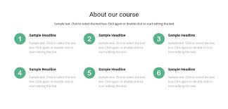 course list html template