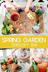 Spring Garden Sensory Bin Spring