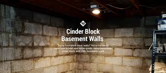 cinder block foundation walls