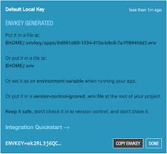 local development envkeys