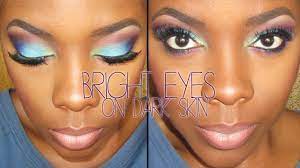 bright eyeshadow on dark skin tutorial