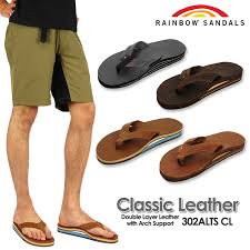 Rainbow Sandals Rainbow Sandals 302alts Cl Classical Music Leather Double Layer Beach Sandal Sandals Men