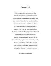 shakespeare s sonnet 18 docx sonnet