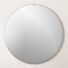 Convex Modern Round Gold Wall Mirror 48