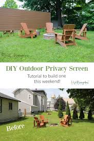 Build A Diy Outdoor Privacy Screen