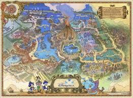If you have to make the disneysea is exciting and beautiful. Nostalgia Alert Take A Look Inside The History Of The Maps Of Disney Parks Disney Concept Art Disney Posters Tokyo Disney Sea
