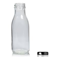 300ml Clear Glass Juice Bottle Twist