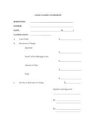 closing statement fill out sign