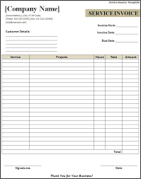Service Receipt Templates Paper 2017 Formatted