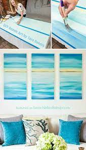 Diy Ocean Canvas Art Coastal Decor