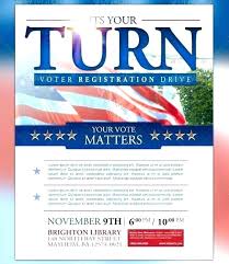 Voting Flyer Templates Free Vote 1 Poster Template Campaign Brayzen Co