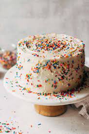 Vanilla Confetti Cake gambar png