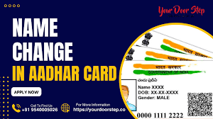 change of name in aadhaar card in india