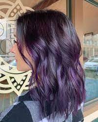 Misty added blond highlights that she then painted six different colors for one amazing head. 50 Best Dark Purple Hair Color Ideas For One Of A Kind Women In 2020