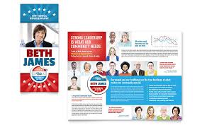 Political Candidate Brochure Template Design