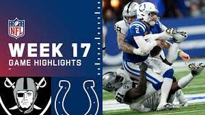 Raiders vs. Colts Week 17 Highlights ...