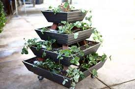 Build A Diy Gutter Planter Pyramid