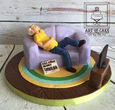 60th Birthday Cakes For Dad 60th Birthday Cake Old Man On A Couch  gambar png