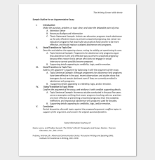    Paper Outline Templates   Free Sample Example Format Download     the Practice