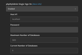 how do phpmyadmin single sign on