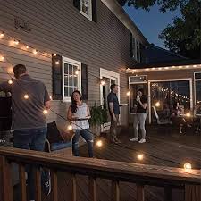 Afirst Outdoor String Lights 25ft With 27 Bulbs 2 Spare Edison Vintage Hanging Patio Lights For Porch Market Backyard Farmhouse Goals