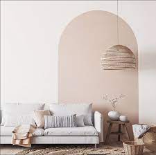 Solid Colour Arch Fabric Wall Sticker