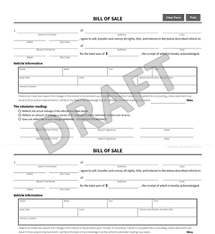 Free Bill Of Sale Forms Pdf Word Templates View Dmv Samples