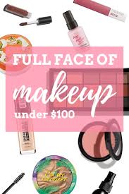 100 full face of good makeup