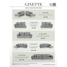 ginette 4 seater sofa comfort design