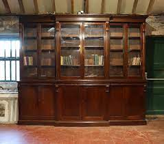 Victorian Six Door Bookcase Antique