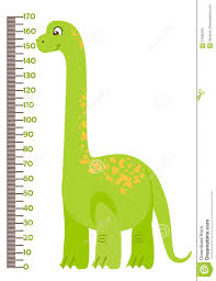 Vector Illustration Of Kids Height Chart With Cartoon