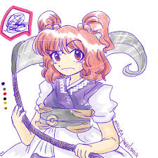 Cringetown Central — felt like drawing zun-art style so have a komachi...