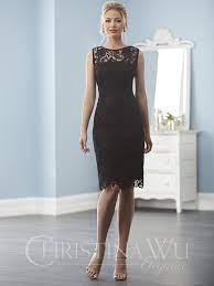French Novelty: Christina Wu Elegance 20238 Guest of Wedding Short Lace  Dress