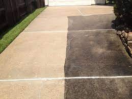 cleaning concrete patios