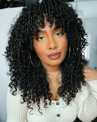 hairstyles with curly curtain bangs