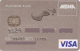 Each card is rated between 1 to 5, 100% based on features and offers. Bank Card Mbna Europe Platinum Plus Mbna Europe Bank United Kingdom Of Great Britain Northern Ireland Col Gb Vi 0046 01