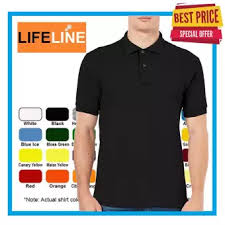 Lifeline Honeycomb Polo Shirt For Men Black