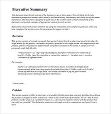 Executive summary   Office Templates Sample Executive Report      Documents i n PDF  Word       executive summary