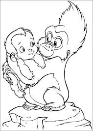 Phil collins signed the soundtrack of this wonderful cartoon. Tarzan Coloring Page Drawing 6