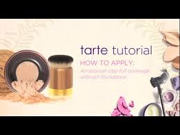 tarte tutorial how to apply amazonian