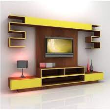 Wooden Frame Wall Mounted Tv Unit