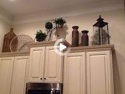 decorating ideas above kitchen cabinets