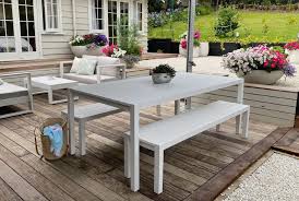 2m Outdoor Table 2 Benches