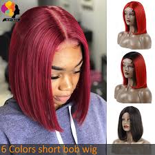 Wigsis offers the latest high quality real human hair wigs for black women and white women at great prices. Remyblue Short Bob Lace Front Wigs 1b Red Burgundy Straight Lace Front Human Hair Wigs Black Women Ombre Peruvian Remy Hair Wigs Lace Front Wigs Aliexpress