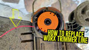 How to Replace Worx String Trimmer Line - YouTube