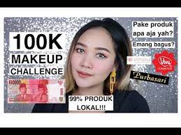 100k makeup challenge 99 produk