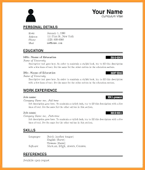 Word Resume Formats Word Resume Formats Formal Resume Template Word