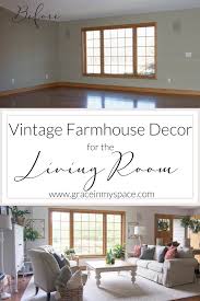 vintage farmhouse decor living room