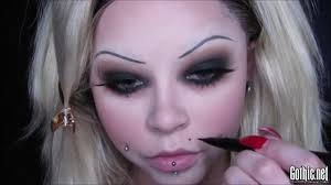 creepy doll tiffany halloween makeup